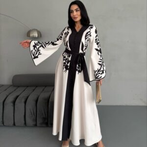 Regal Bloom Jersey Gown