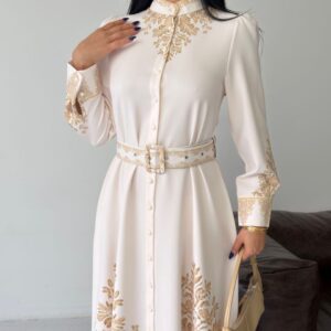 Golden Plume Gown