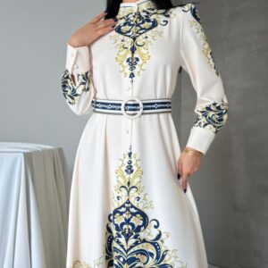 Royale Blue Plume Gown