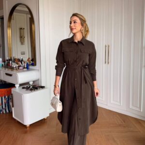 Luxe Relaxed Brown Suit Set