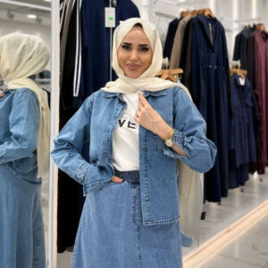 Inspire Light Blue Denim Set