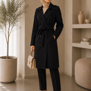 Noir Sculpt Trench