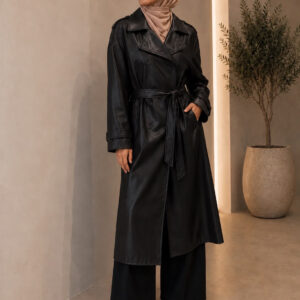 The Zahara Leather Coat